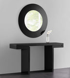 63 X 15 X 35 Black Lacquer Console