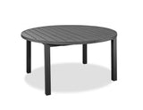 57" Gray Aluminum Folding Dining Table