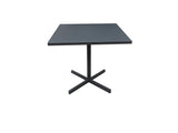 32" Gray Aluminum Dining Table