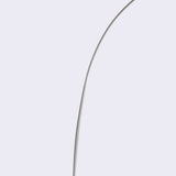 91" White Steel Arched Floor Lamp