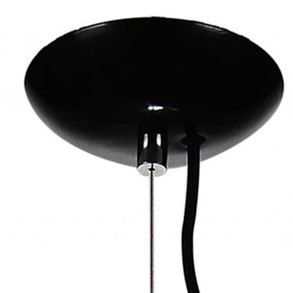 14 X 14 X 59 Black Stainless Steel Pendant Lamp