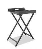 Gray Aluminum Indoor Outdoor Tray Table