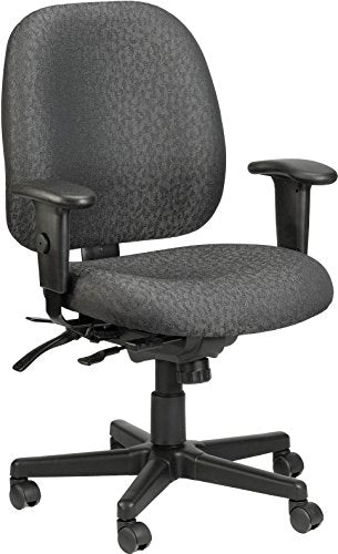 Charcoal Adjustable Swivel Fabric Rolling Office Chair