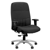 Black Adjustable Swivel Fabric Rolling Office Chair