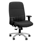 Black Adjustable Swivel Fabric Rolling Office Chair