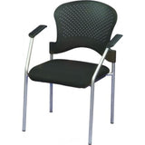 Black and Silver Plastic Office Chair