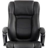 Black Adjustable Swivel Faux Leather Rolling Office Chair