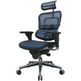 Plum and Silver Adjustable Swivel Mesh Rolling Executive Office Chair