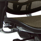 Plum and Silver Adjustable Swivel Mesh Rolling Office Chair