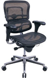 Plum and Silver Adjustable Swivel Mesh Rolling Office Chair