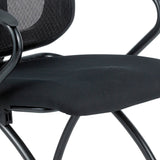 Set of Two Black Mesh Rolling Office Chair