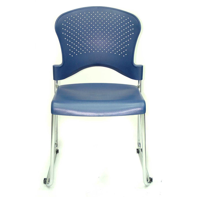 Set Of Four Black Swivel Adjustable Task Chair Plastic Back Plastic Frame