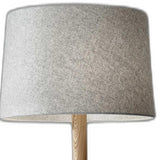 59" Tripod Floor Lamp With Brown Drum Shade