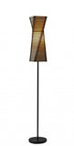 68" Black Novelty Floor Lamp With White Novelty Shade