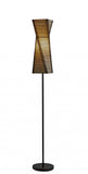 68" Black Novelty Floor Lamp With White Novelty Shade