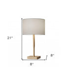 Cozy Cabin Natural Wood Table Lamp