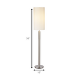 58" Traditional Shaped Floor Lamp With White Drum Shade