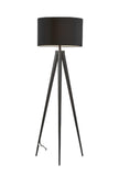 60" Tripod Floor Lamp With White Drum Shade