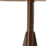 59" Tripod Floor Lamp With Brown Drum Shade