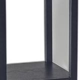 28" H Basic Black Book Case End Table