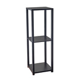 35" H Basic Black Book Case End Table