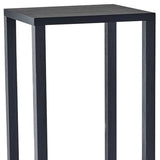 35" H Basic Black Book Case End Table