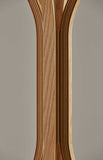 16.5" X 16.5" X 68.25" Natural  Coat Rack