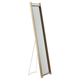 61" Natural Framed Cheval Standing Mirror