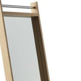 61" Natural Framed Cheval Standing Mirror