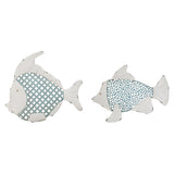 Set Of 2 Metal Fish Wall Decor