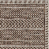 3' X 4' Brown Geometric Indoor Outdoor Area Rug