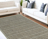 3' X 4' Brown Geometric Indoor Outdoor Area Rug