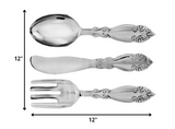 Set Of Three Silver Cutlery Wall Art