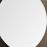 26" Round Natural Wood Frame Wall Mirror