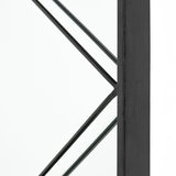 Black Rectangle Full Length Hanging Metal Mirror