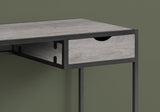 42" Gray and Black Computer Desk