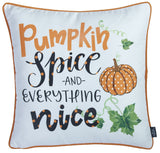 Set Of Four 18" Orange Green Pumpkin Halloween Throw Pillow Covers