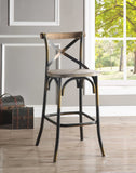 " Oak Metal Bar Height Bar Chair