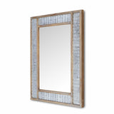 32" Brown Framed Accent Mirror