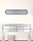 Gray Metal Text Wall Decor