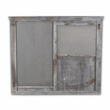 Gray Wooden Wall Chalkboard With Side Storage Basket