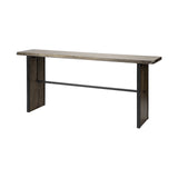 16" Brown Solid Wood Console Table