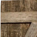 Set of Two 36" X 14" Gray Solid Wood Wall Decor