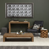 Rectangle Brown Wooden Console Table