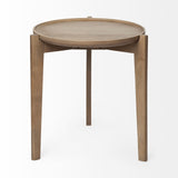 24" Brown Unavailable Round End Table