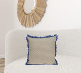 Oyster Beige Throw Pillow