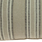 Oatmeal Stripe Weave Lumbar Throw Pillow