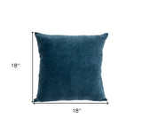 Aqua Teal Two Tone Throw Pillow