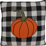 Buffalo Check Pumpkin Throw Pillow