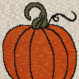 Pumpkin Silhouette Throw Pillow